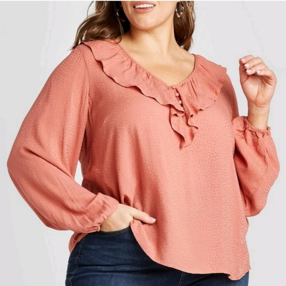 Ava & Viv Tops - BNWT Ava&Viv Blouse Size 4X